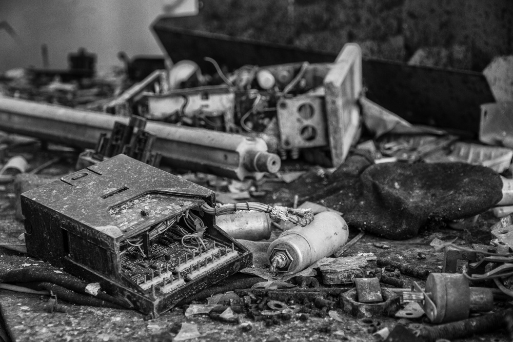 various discarded items in Chernobyl